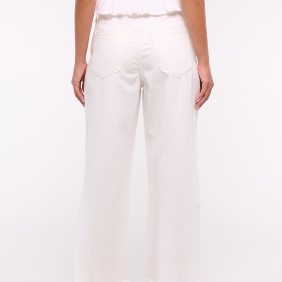 JBD High Rise Cropped Wide Leg Jean - White - 28" - Picture 10 of 11